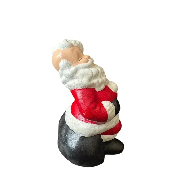 Santa Claus Ceramic Figurine Hand Painted Christmas Decor Vintage - Picture 4 of 5